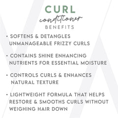 Smoothing texture and detangling helps reduce frizz on curls