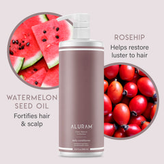 ALURAM watermelon seed oil detail highlights color-safe conditioning.