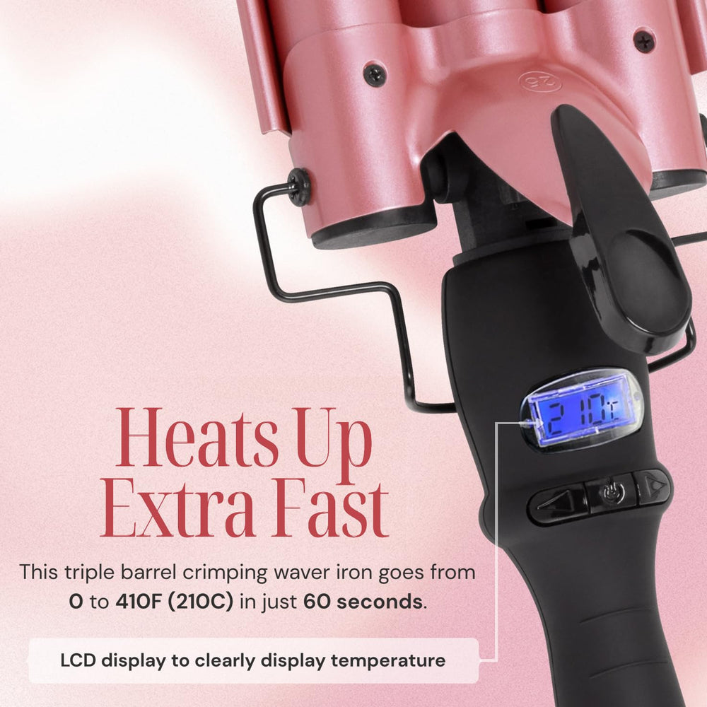 Alure curling wand with 360-degree rotating cord for control