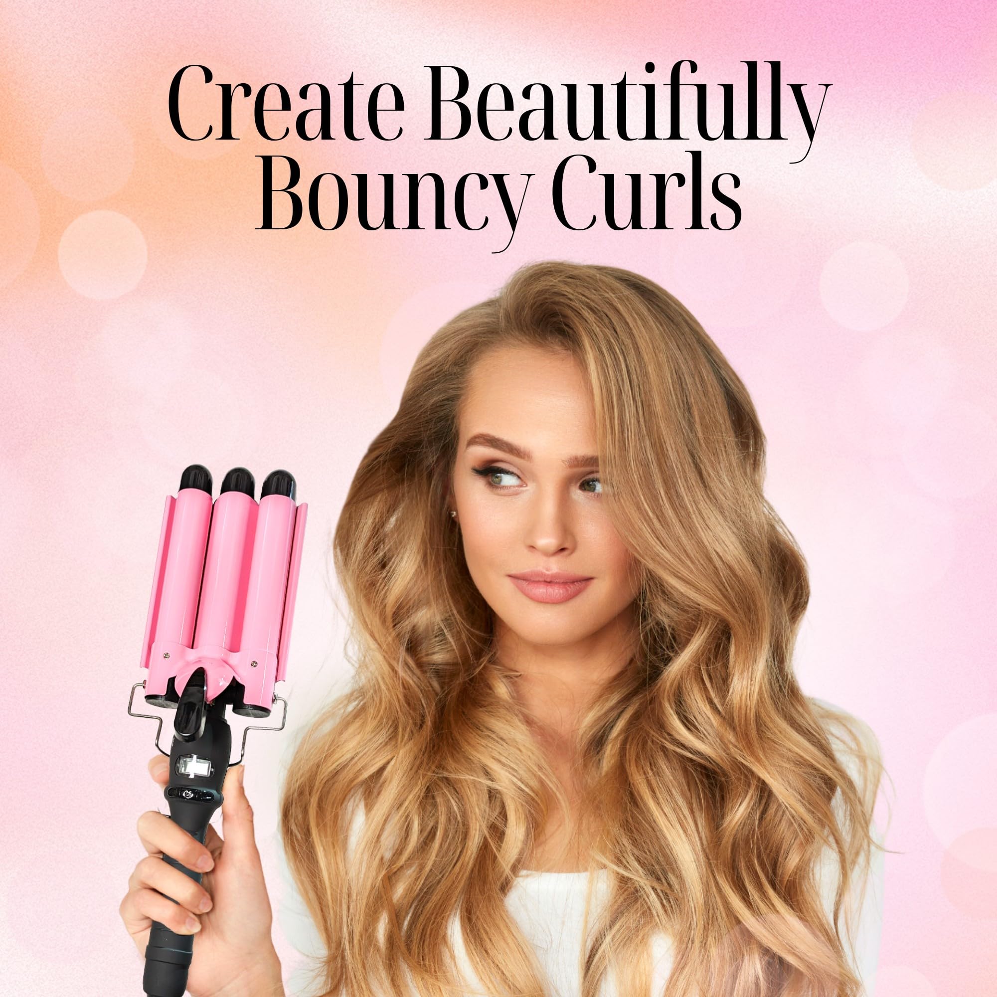 Alure beachy waves and defined curls with versatile styling.
