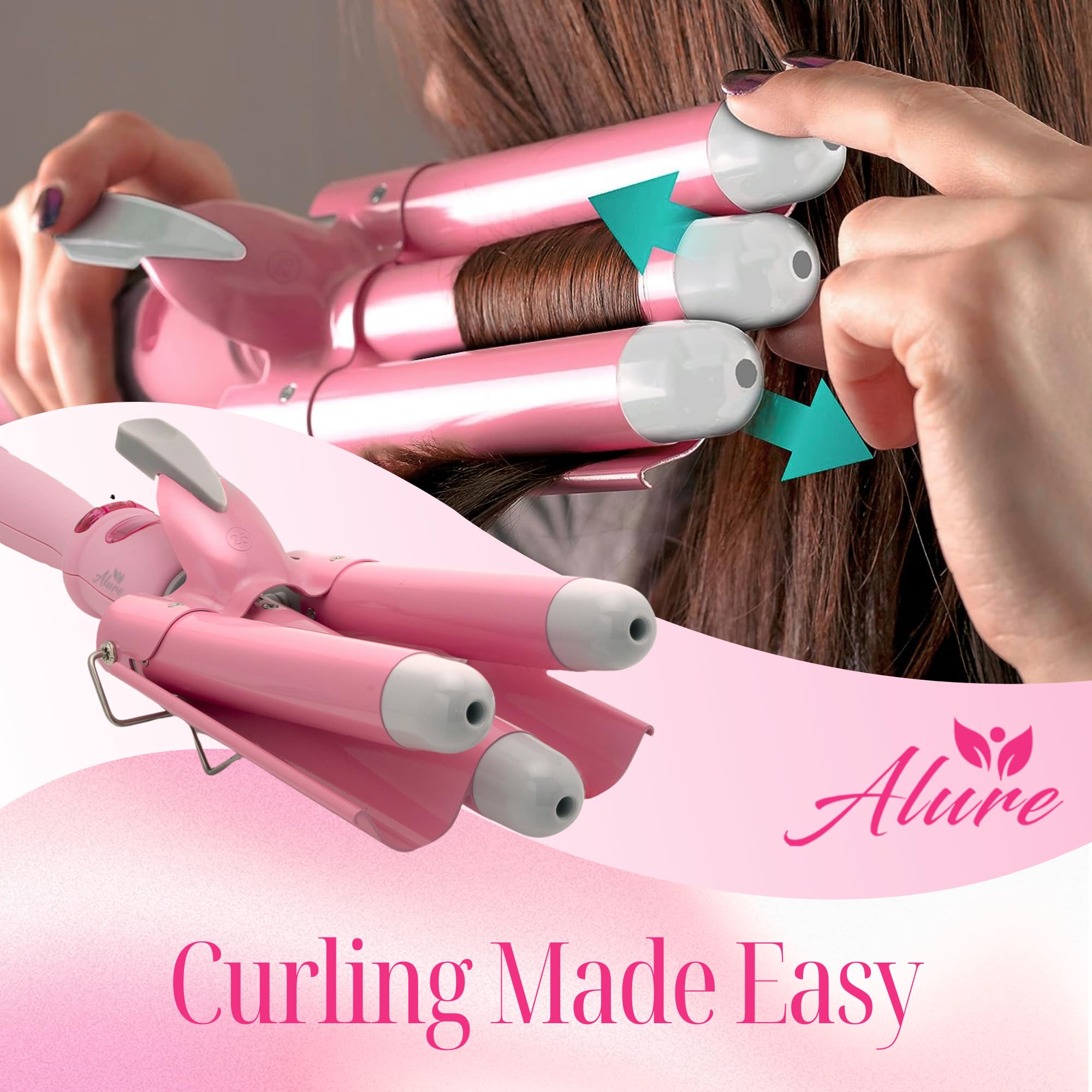 Alure 360-degree swivel cord reduces tangling during use.