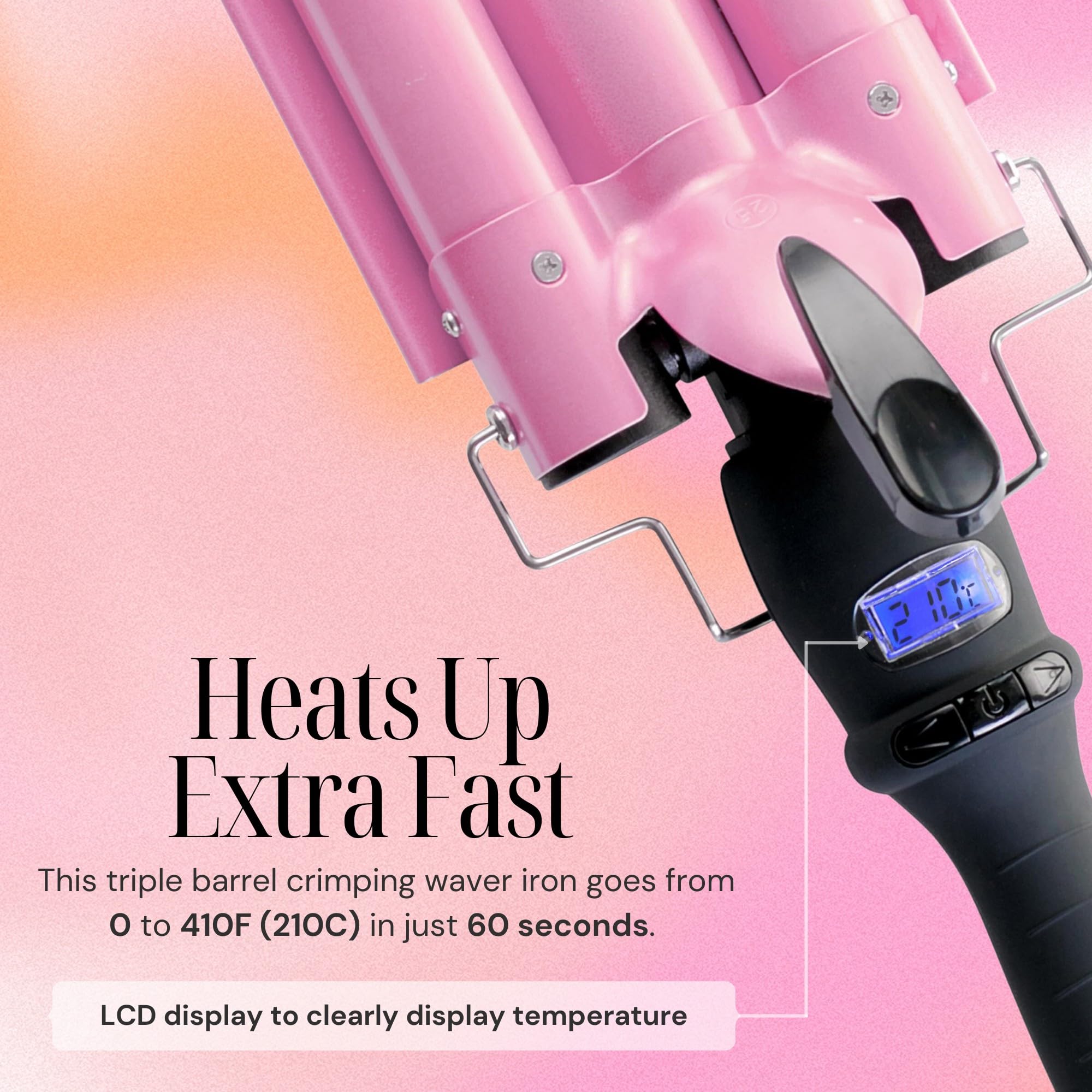 Alure dual voltage curling iron for worldwide styling on the go.