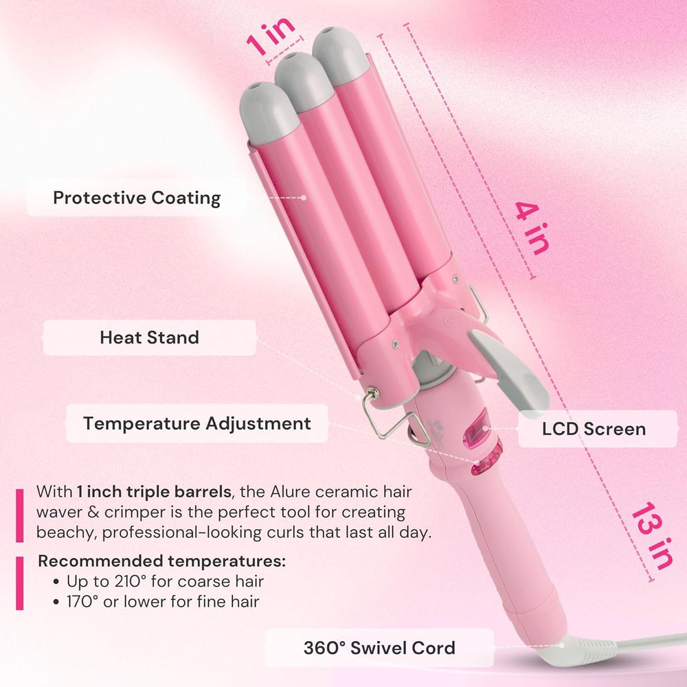 Alure dual voltage design supports travel-friendly styling anywhere.