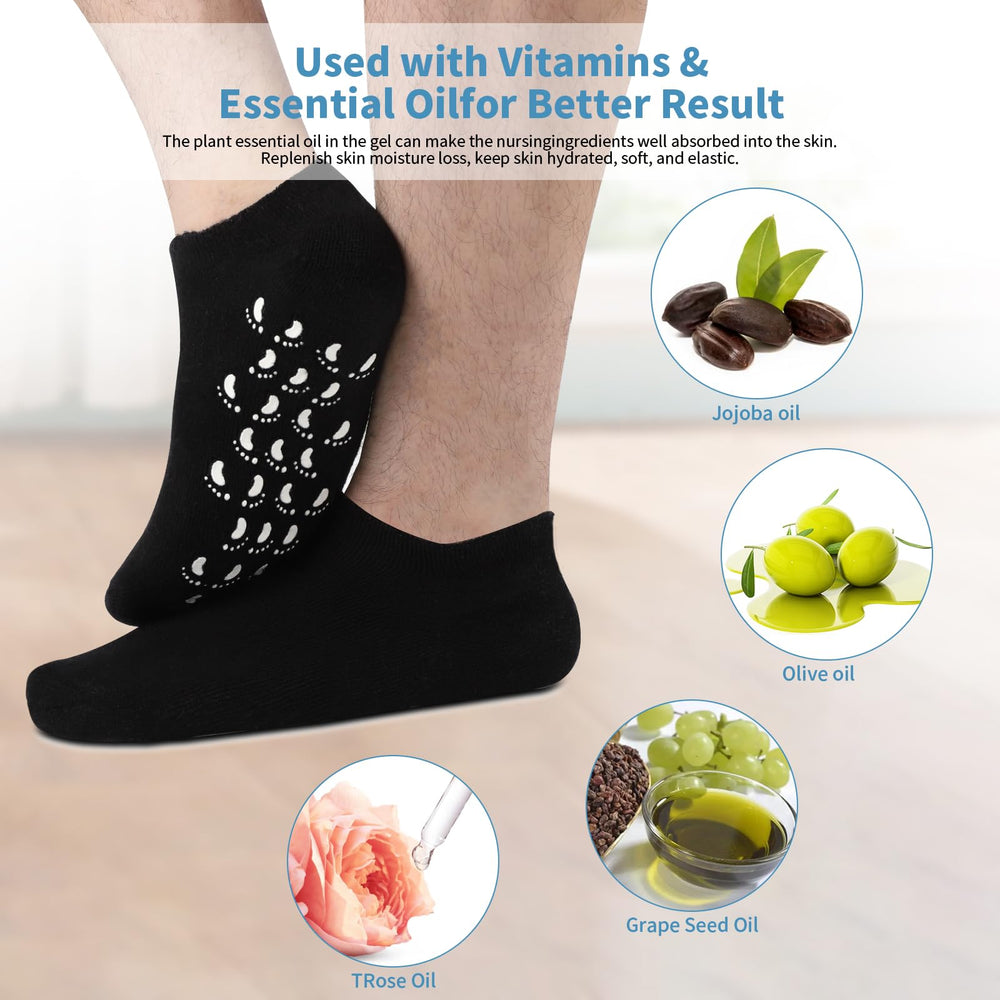 ALUROICE calcetines silicona diseño para hombres, tallas amplias