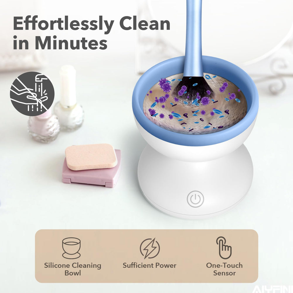 Alyfini silicone cleaning bowl close-up, bristle-safe surface
