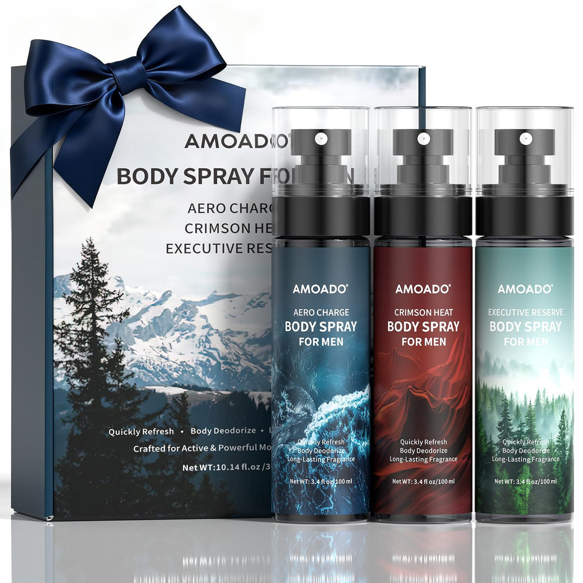 AMOADO Aquatic Fresh spray bottle pour for daily daytime freshness
