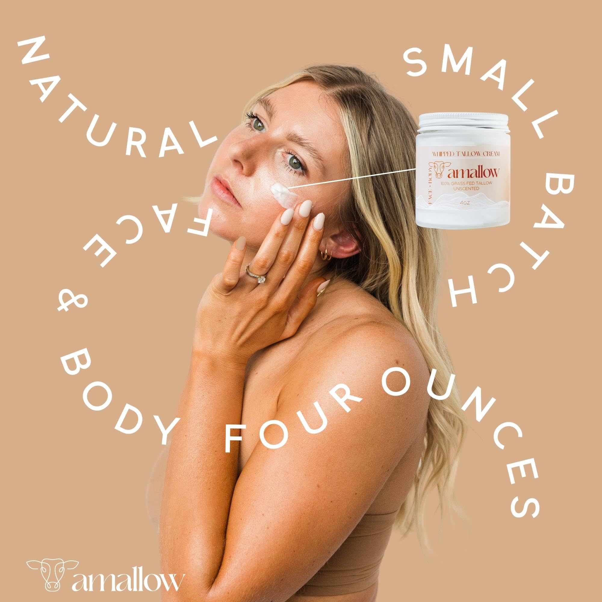 Amallow grass-fed beef tallow ingredients supporting skin-friendly nourishment