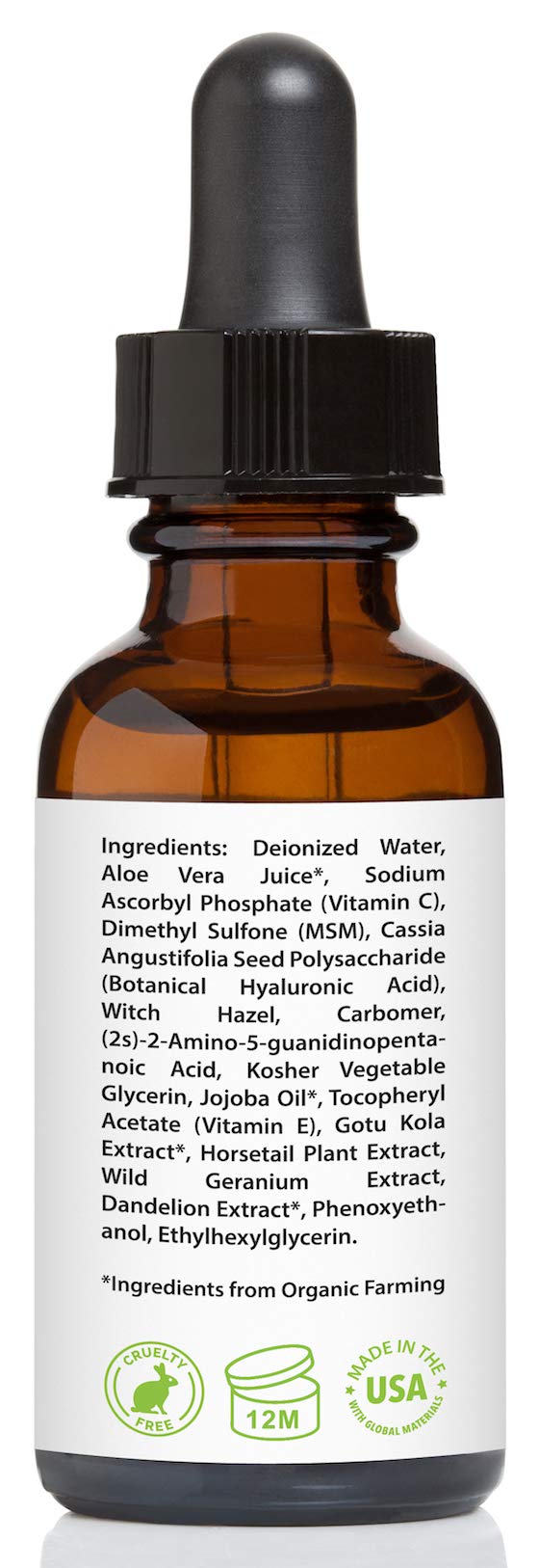 Amara Beauty Vitamina C 20% uso diario: puede usarse mañana y noche para cuidado de la piel.