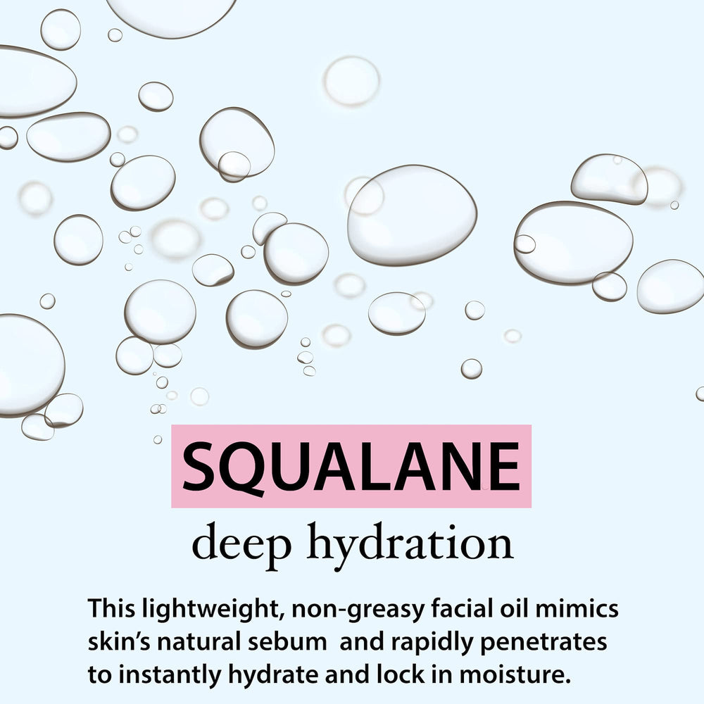 Aplicación rápida de Amara Beauty Squalane para rostro.