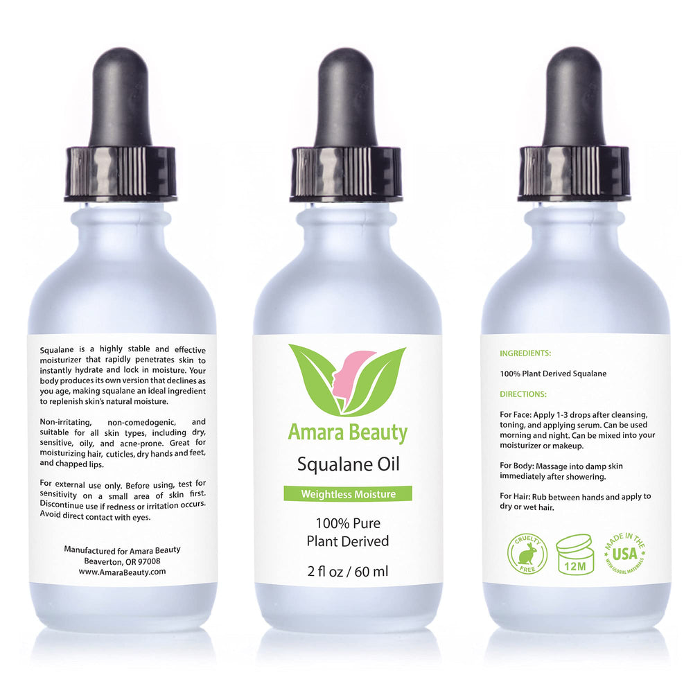 Hidratación de manos y pies con Amara Beauty Squalane.