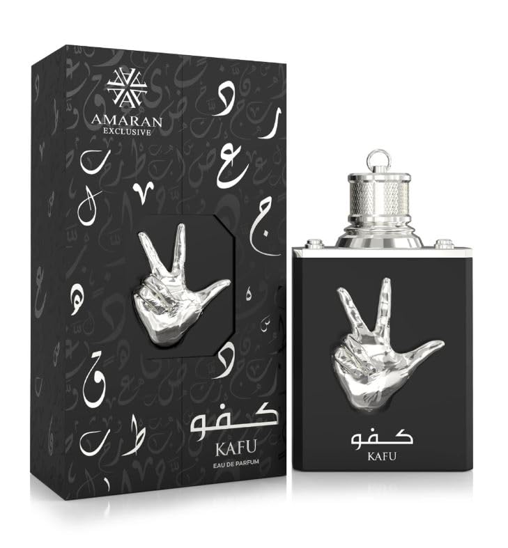 AMARAN PARFUMS Kafu packaging on display with premium appeal.