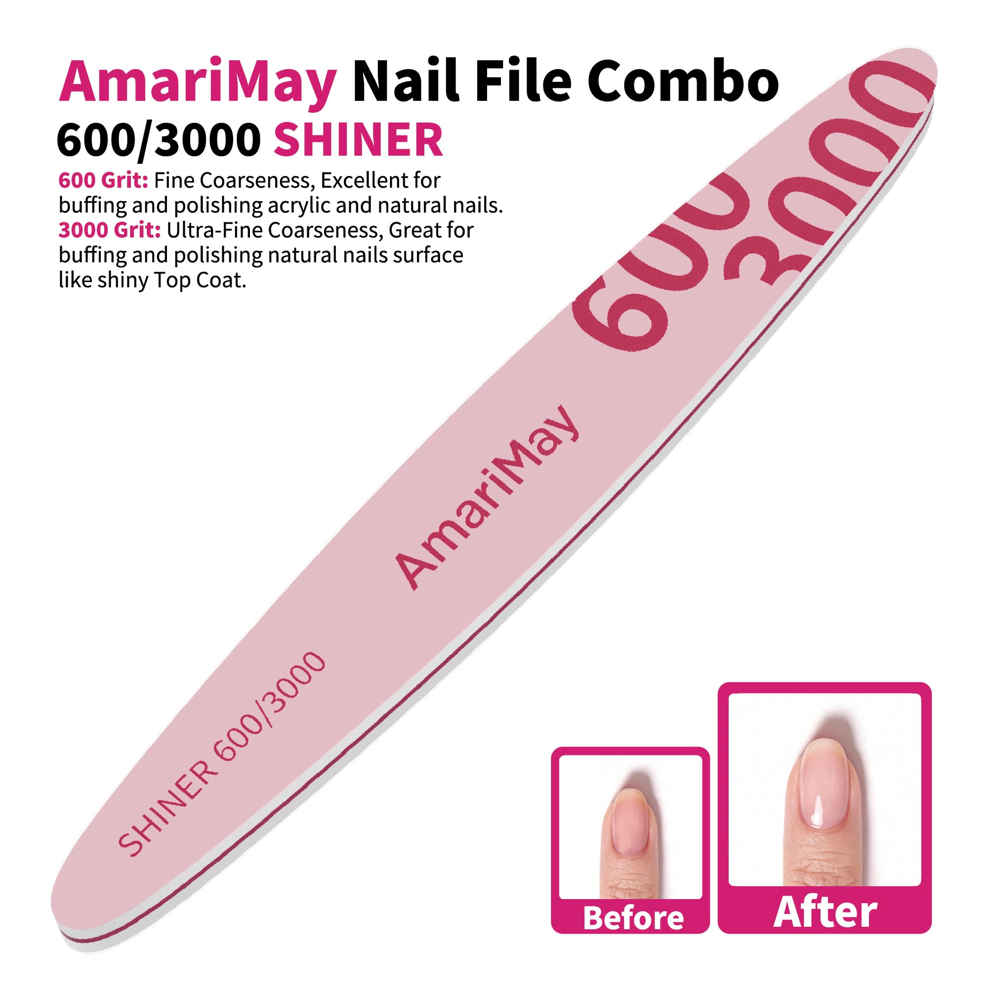 AmariMay washable emery boards stay clean between uses