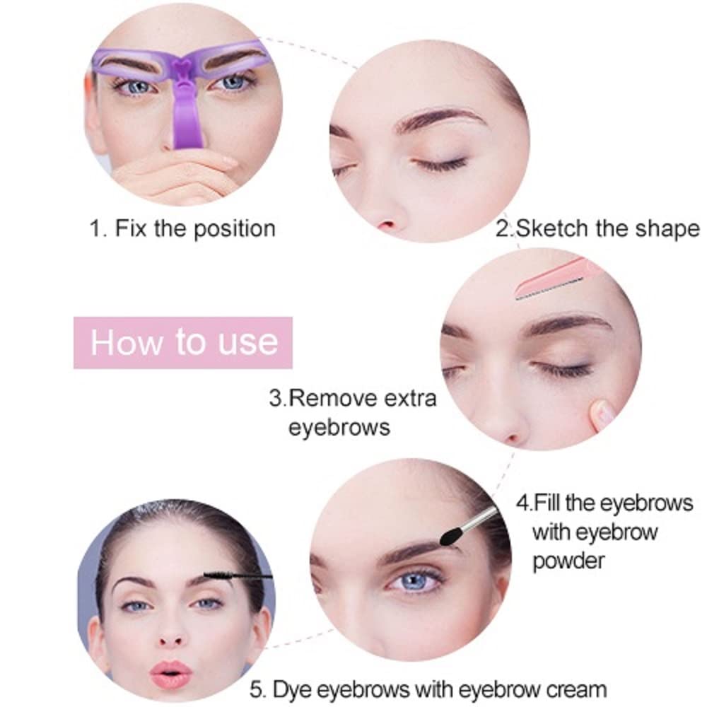Amariver Eyebrow Stencils reusable and washable for long-lasting use.