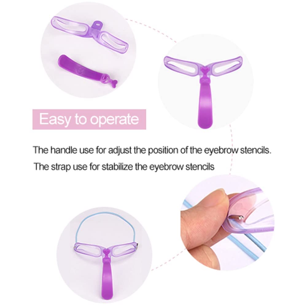 Amariver Eyebrow Stencils easy to use with ergonomic design for all skill levels.