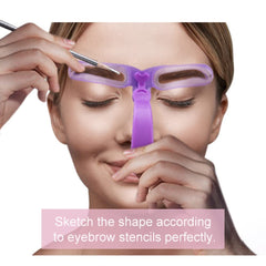 Amariver Eyebrow Stencils with handle and strap for precise, steady application.