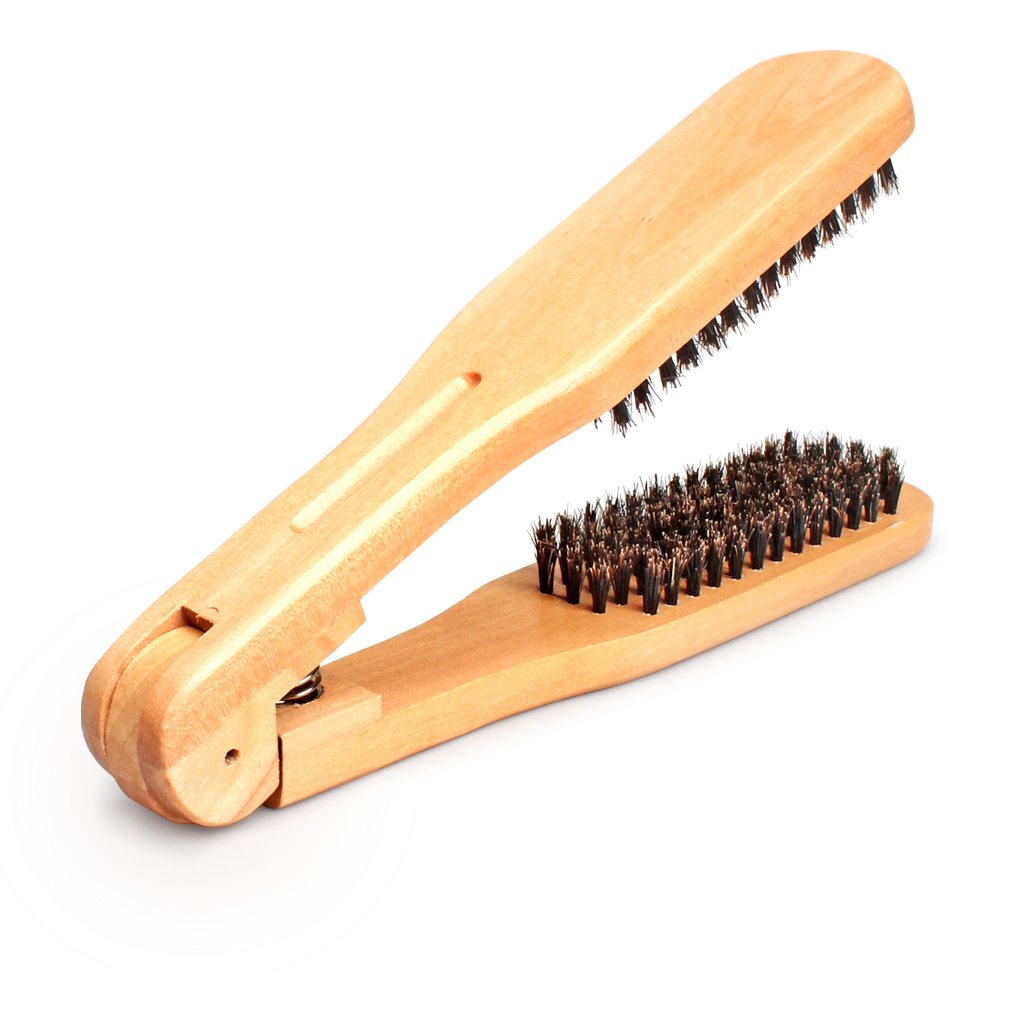 Hair straightening plate measures 10x3 cm for even contact.