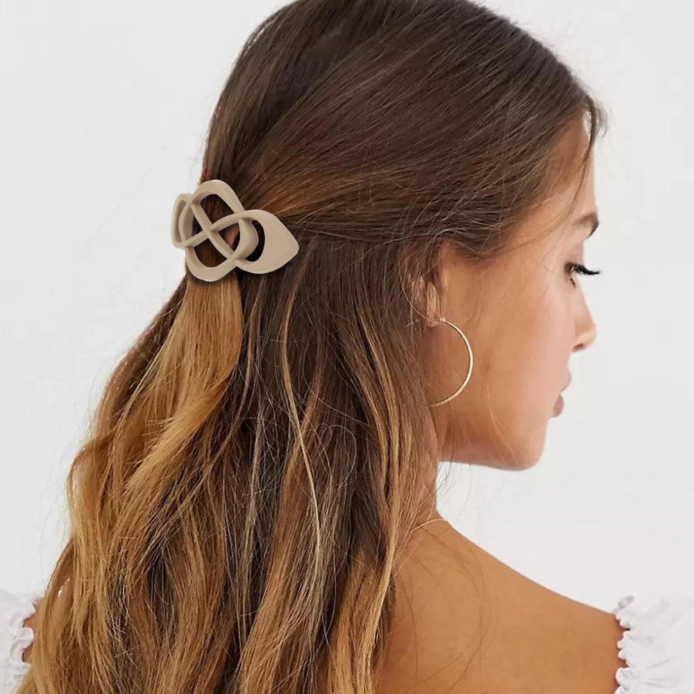 Amariver Vintage French Barrette Clip closeup shows durable matte finish.