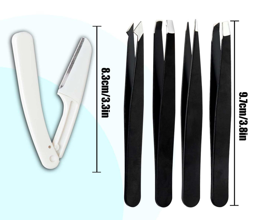 Amasodaon tweezers with textured anti-slip coating for steady delicate work.