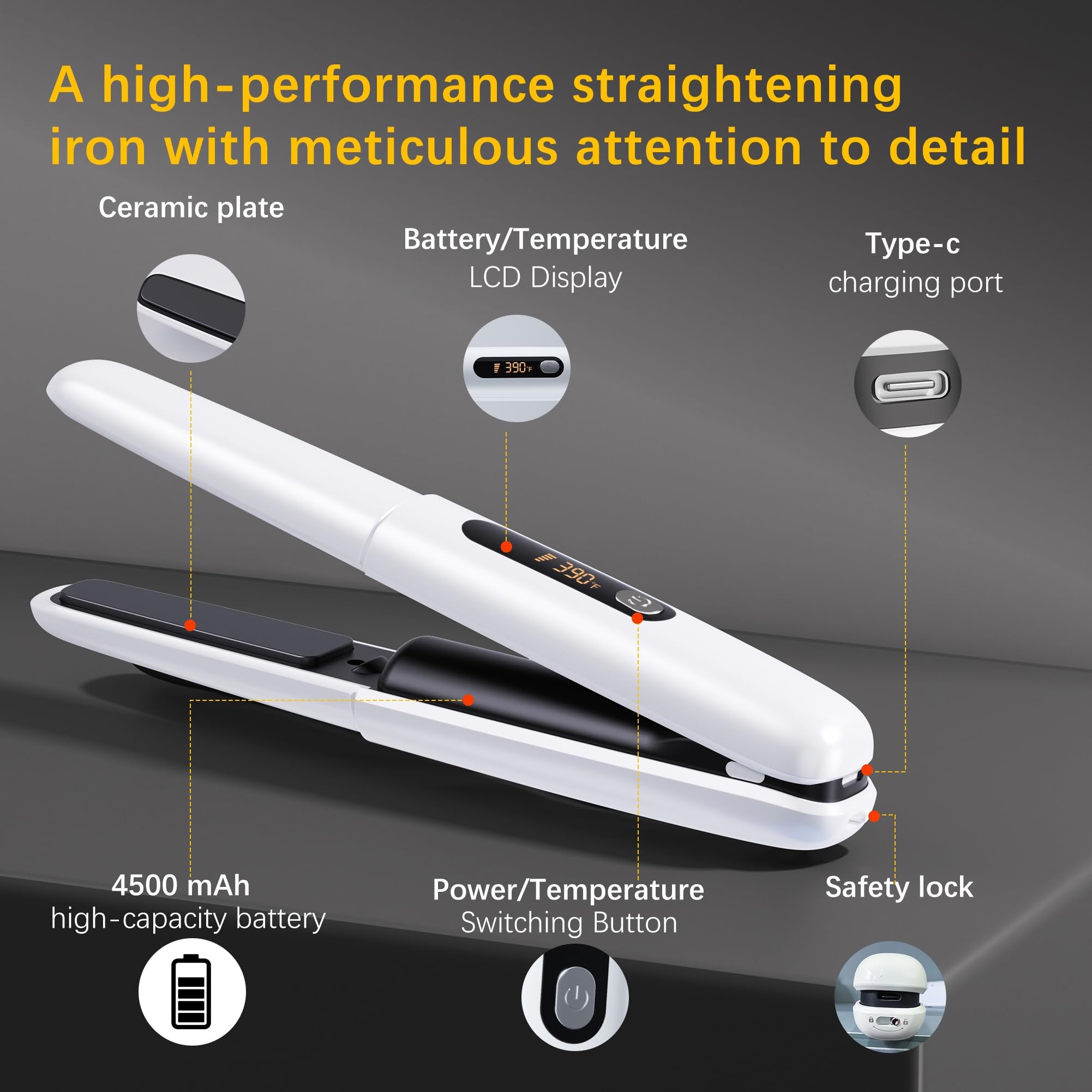 Amazebra 2-in-1 styler switches between straight and curled looks.