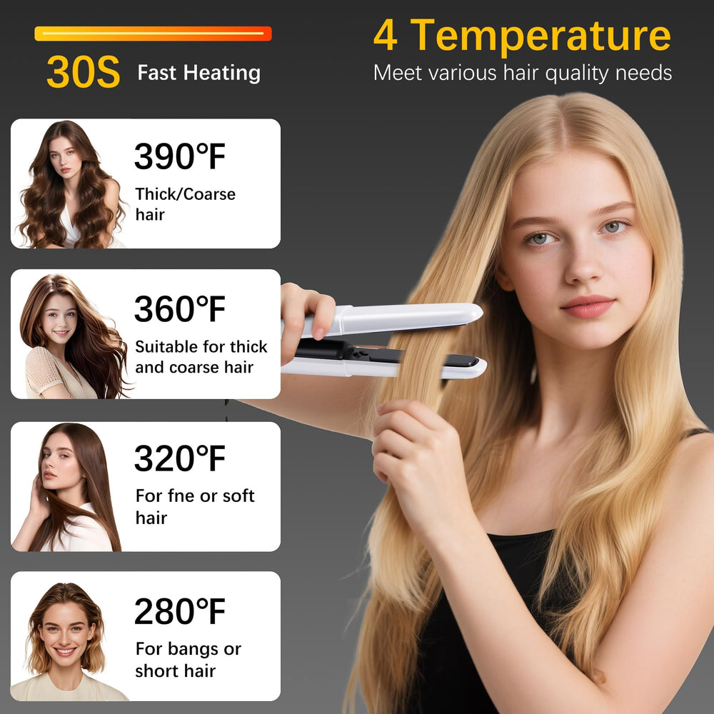 Amazebra device shows four temperature settings for versatile looks.