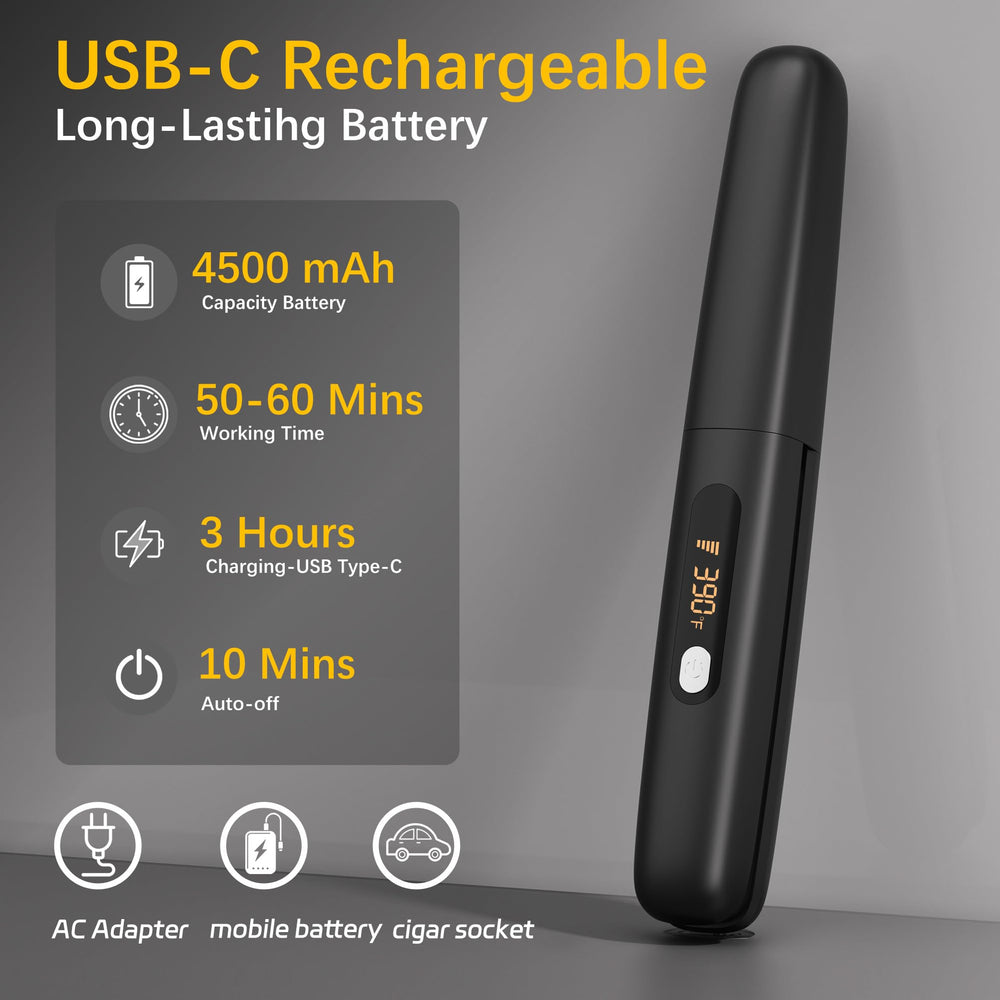 Amazebra 4500mAh battery inside for up to 50 minutes of cordless styling