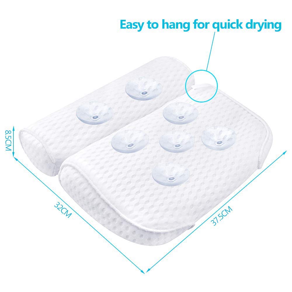 AmazeFan Almohada de baño lavable a máquina y de fácil secado