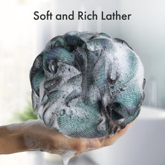 AmazerBath Charcoal Loofah Purple provides soft cleansing ideal for daily bath routines.