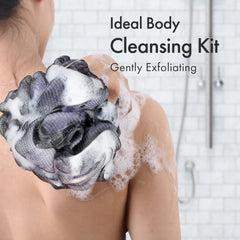 AmazerBath Charcoal Loofah Red adds color while supporting effective body cleaning.