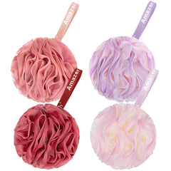 AmazerBath esponja loofah 60 g, exfoliación suave para la piel durante la ducha.