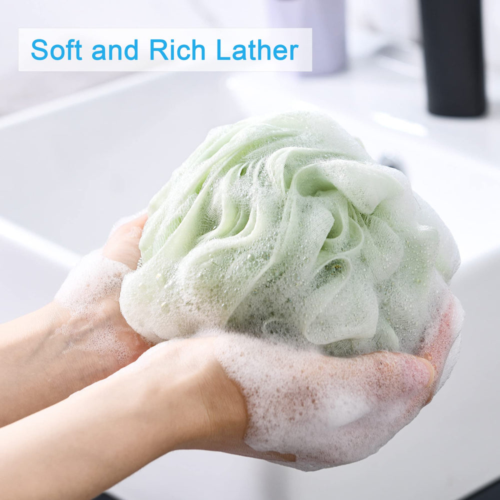 AmazerBath esponja lufa, detalle de material suave para piel sensible.