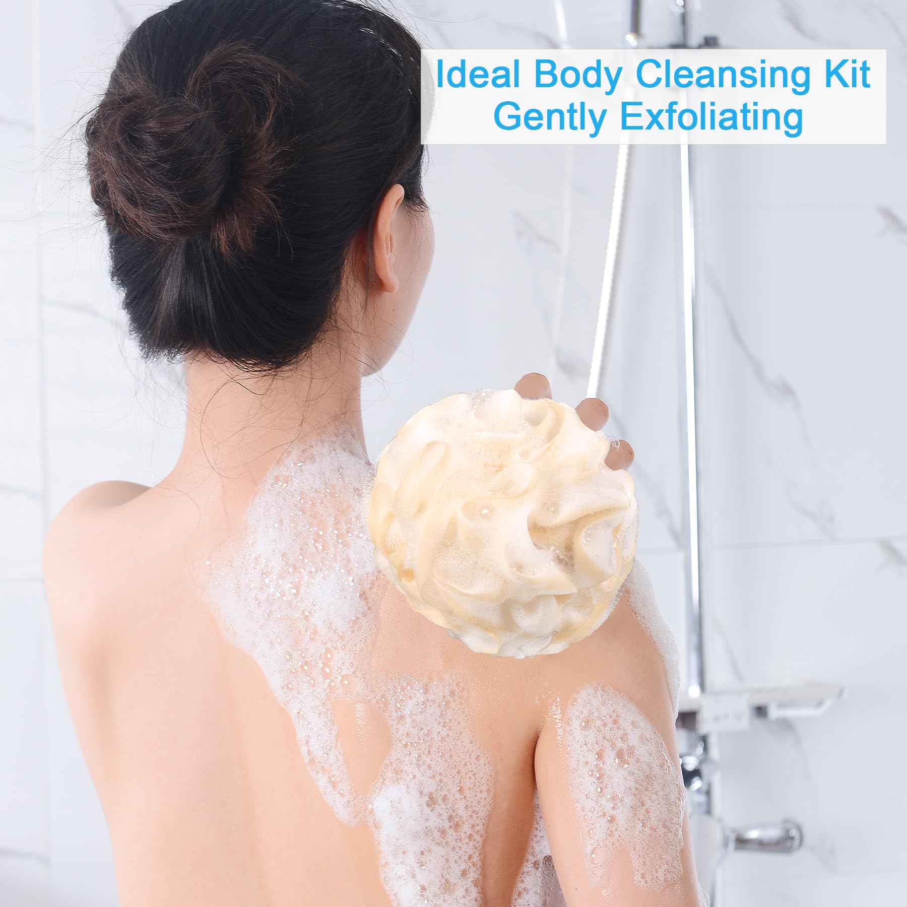 AmazerBath esponja-lufa tamaño grande para duchas más cómodas.