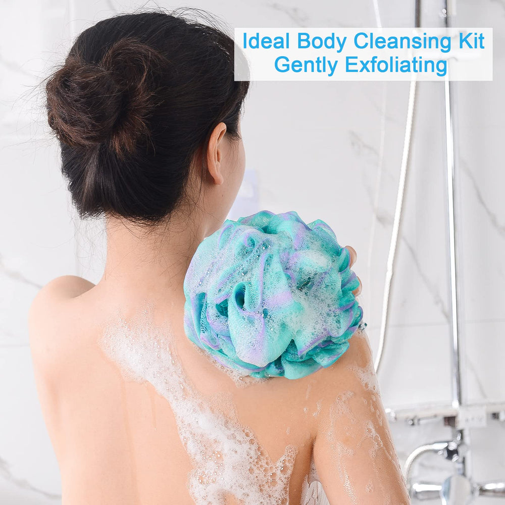 AmazerBath lufa con lazo para secado rápido tras la ducha.