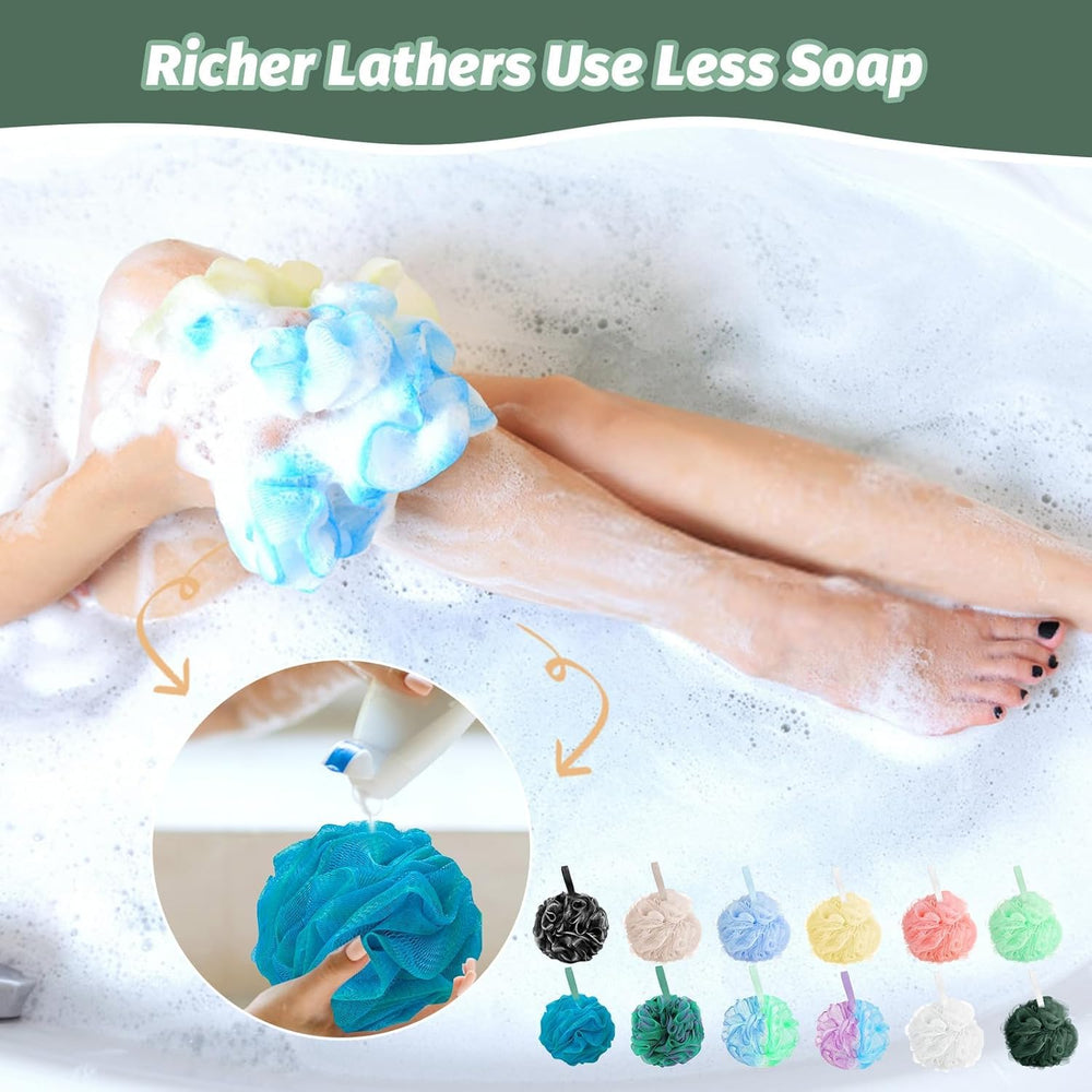 Amazerbst loofah set ideal for guest bathrooms and shared showers.