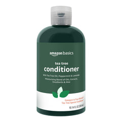 Amazon Basics Acondicionador Arbol de Té, botella visible, cabello suave y fácil de peinar