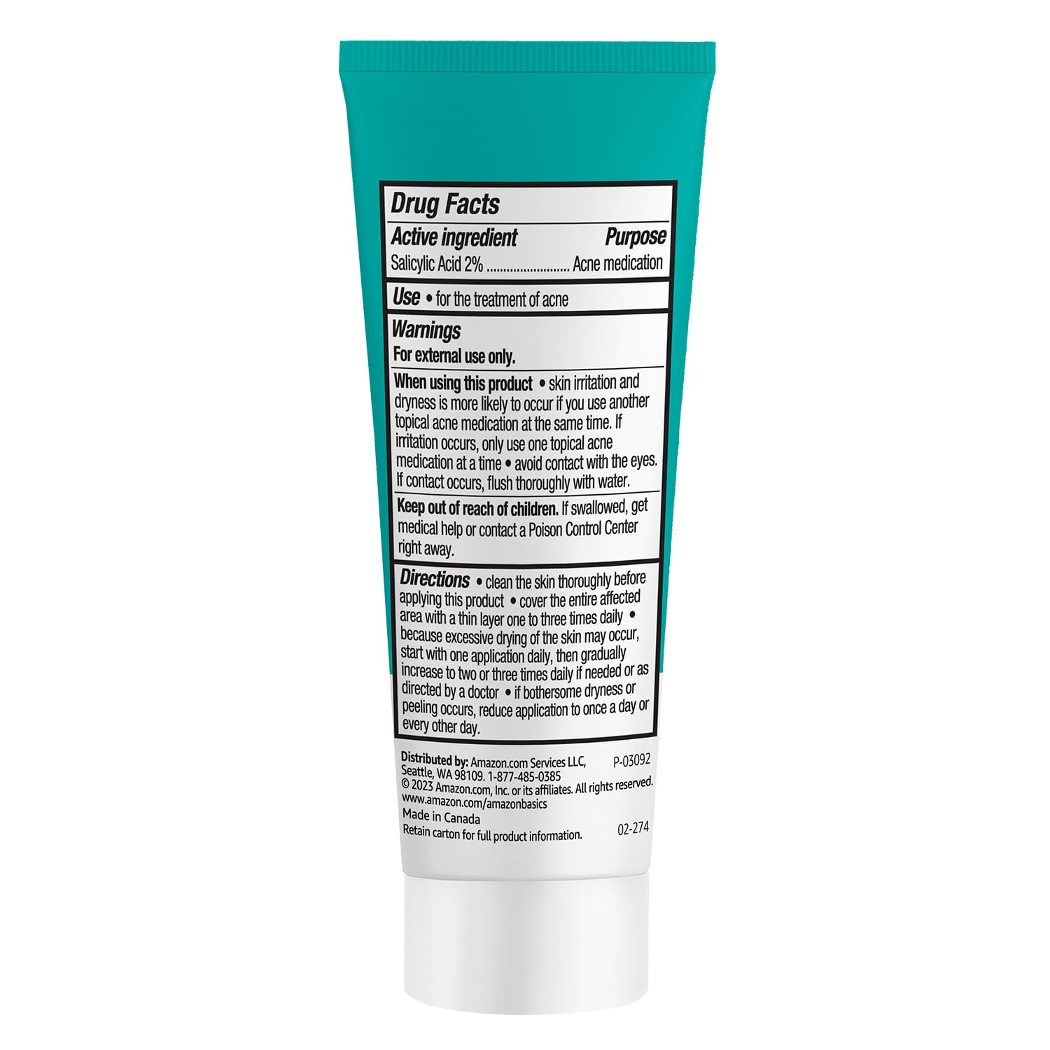 Amazon Basics Alexa reorder prompt indicating restock option for the spot treatment.