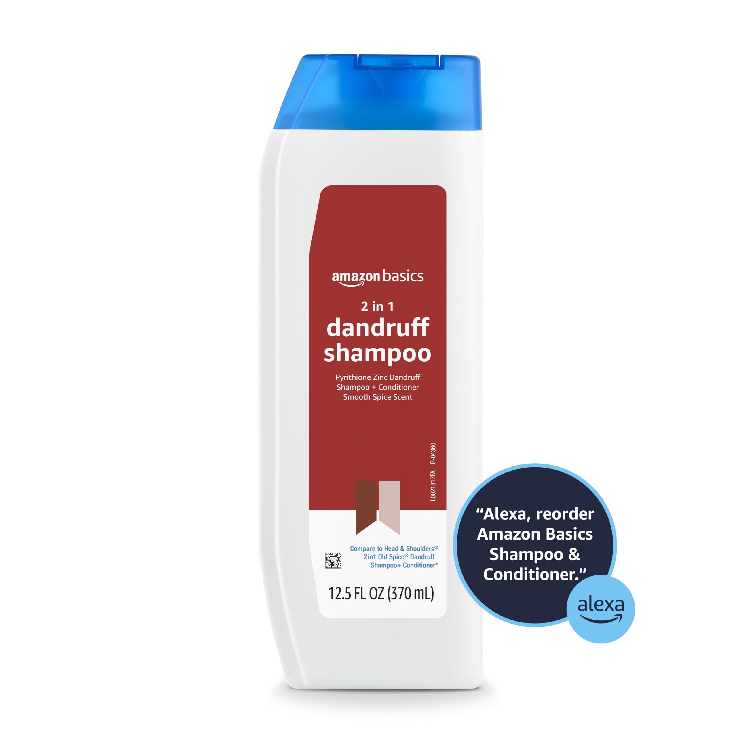 Amazon Basics 2-in-1 cruelty-free emblem on packaging.