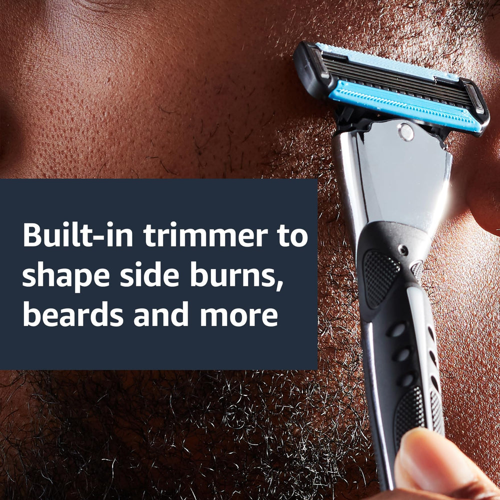Beard trimmer helps shape goatee, sideburns, and under-nose grooming.