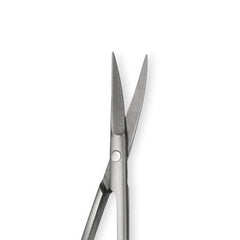 Amazon Basics Beauty Scissors feature an ergonomic grip for comfortable trimming.
