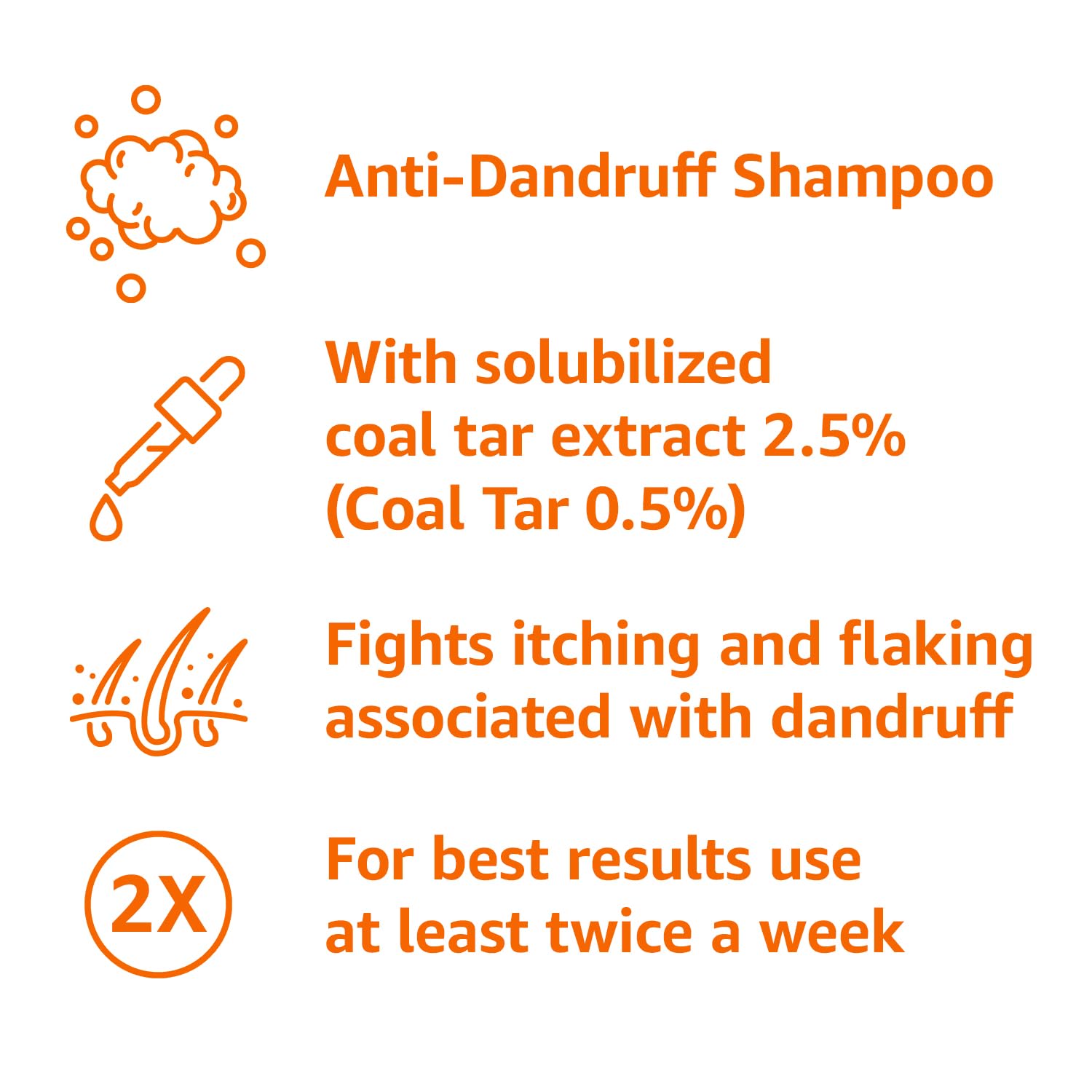 Amazon Basics champú terapéutico, uso en ducha para combatir picor.