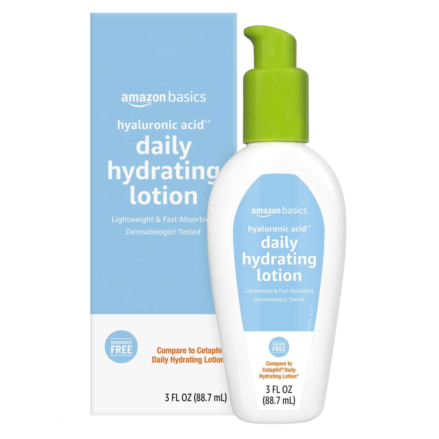 Amazon Basics crema hialurónico para rostro con textura ligera e hidratación duradera