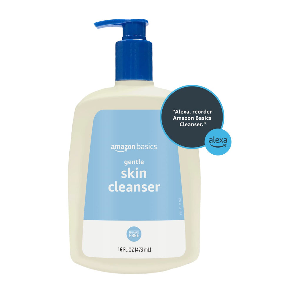 Rutina diaria con Amazon Basics Daily Facial Cleanser de fácil incorporacion