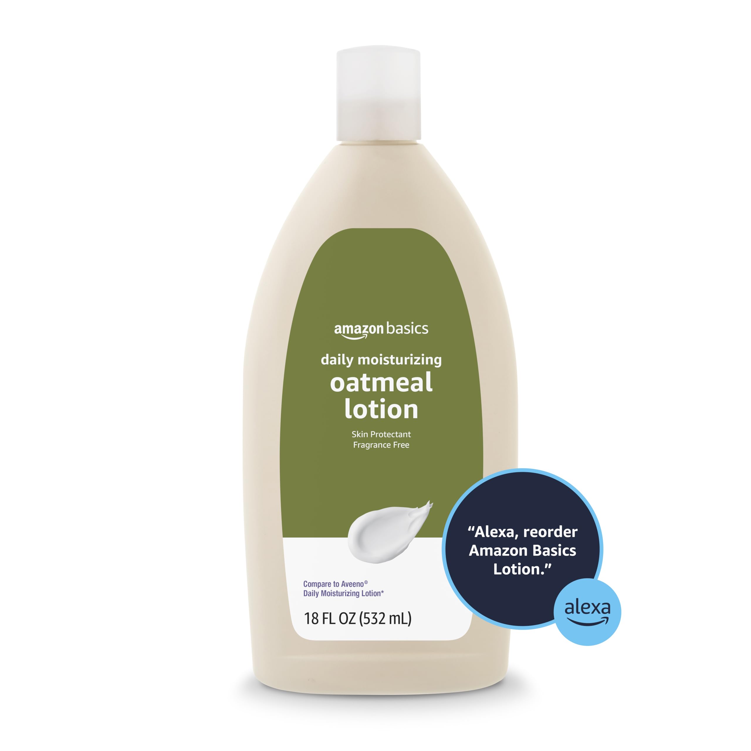 Routine shot of lotion suggesting easy daily application