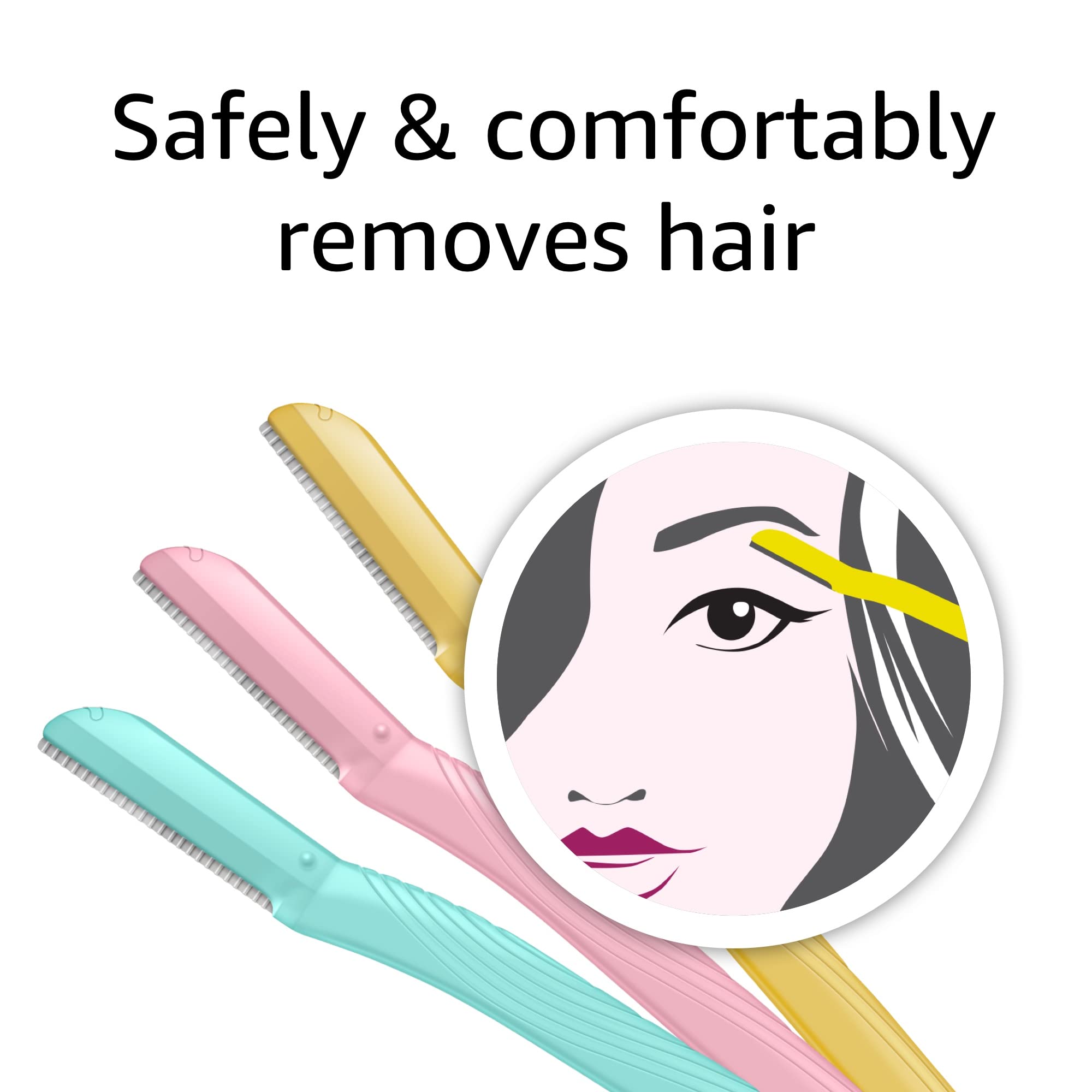 Amazon Basics dermaplaner safely removes facial hair