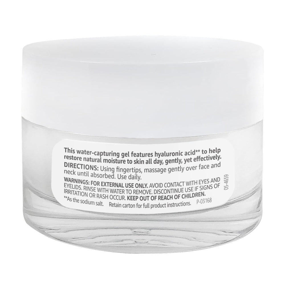 Producto dermatológicamente probado Amazon Basics Gel Hidratante para piel sensible.