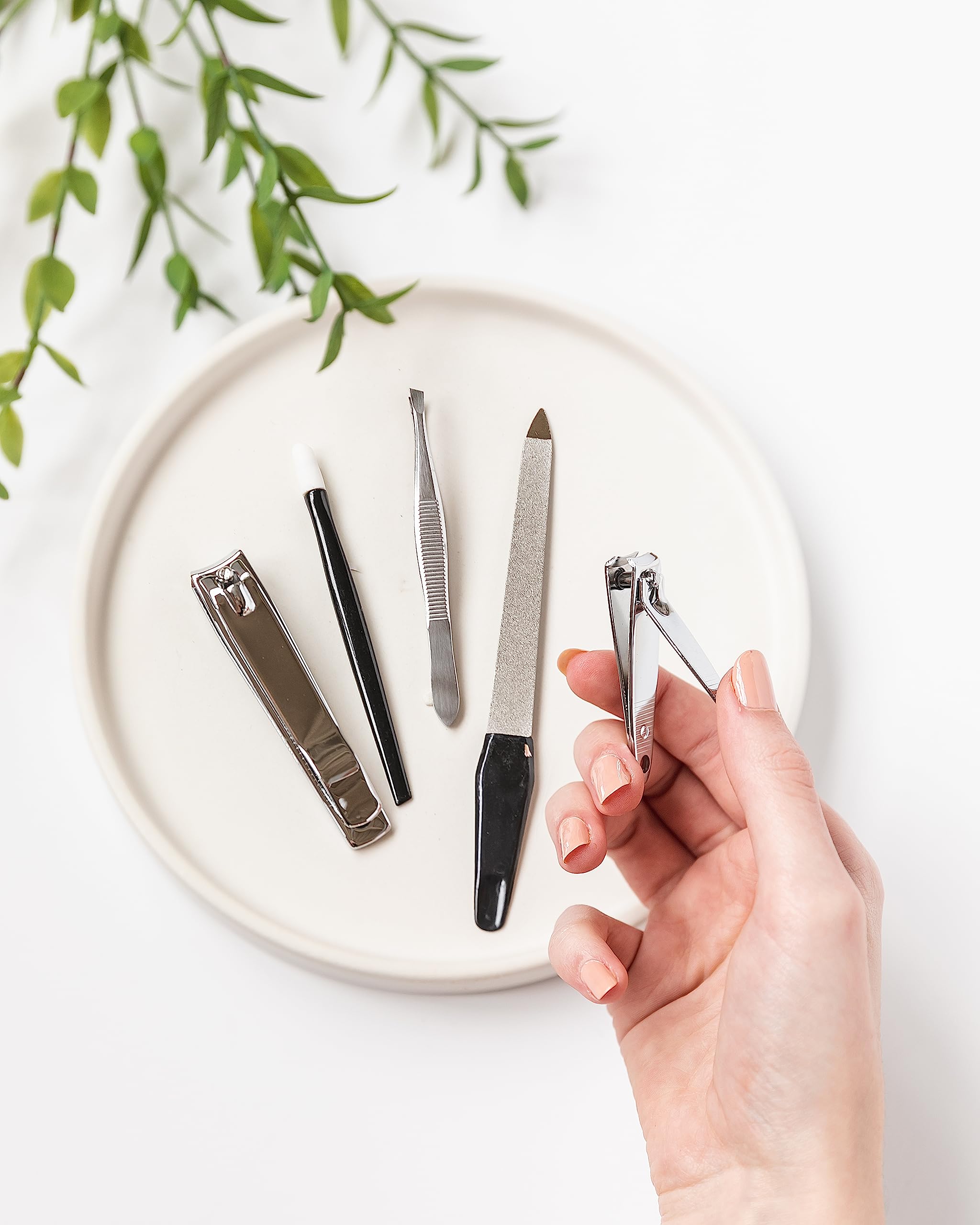 Amazon Basics double-sided sapphire file smooths and shapes nails