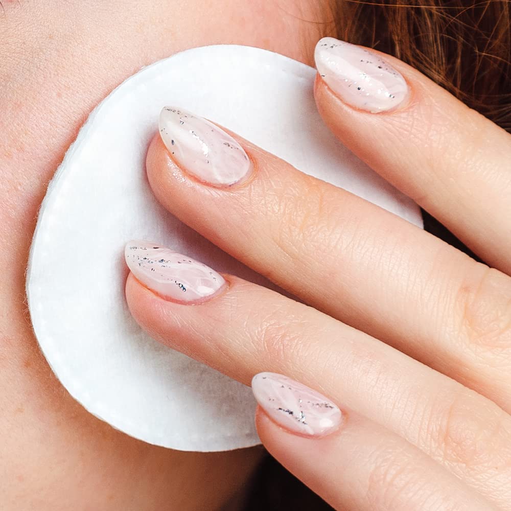 Amazon Basics exfoliating rounds ideal for prepping skin with a light scrub