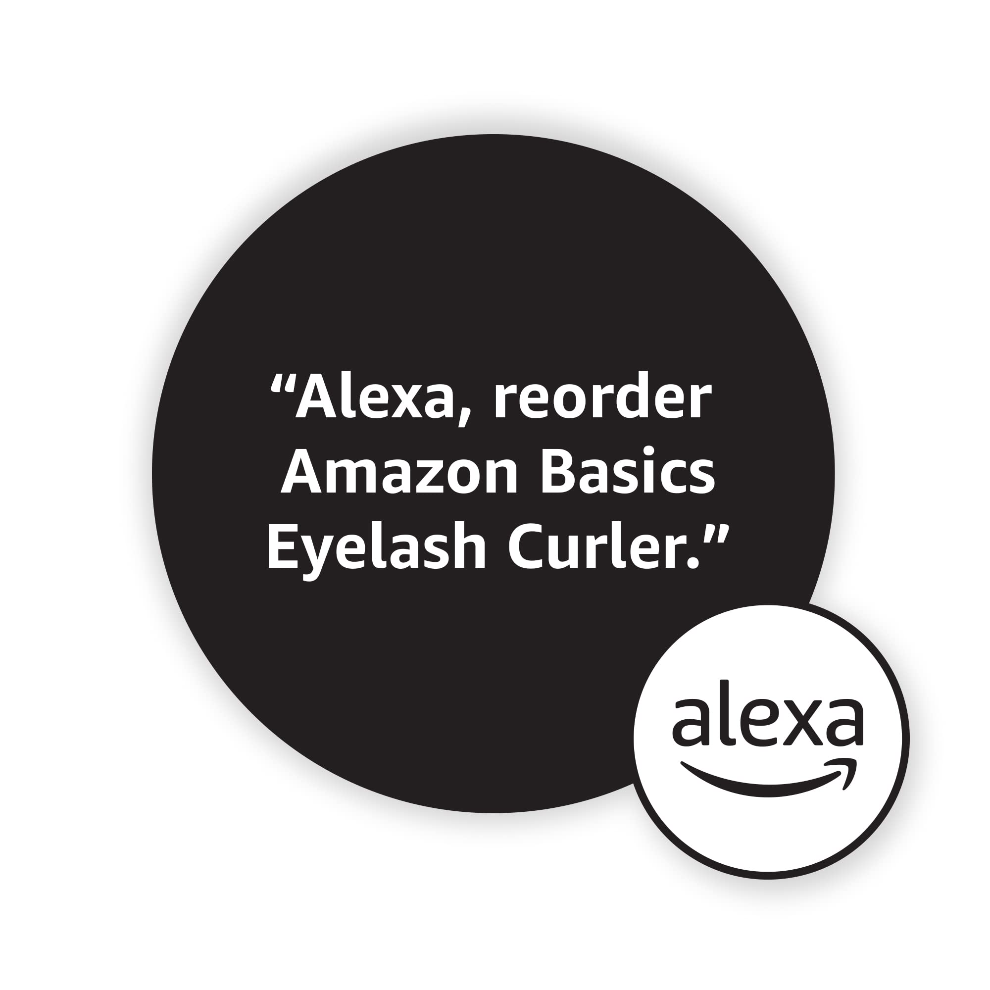 Amazon Basics eyelash curler with a sleek black finish for a modern look.