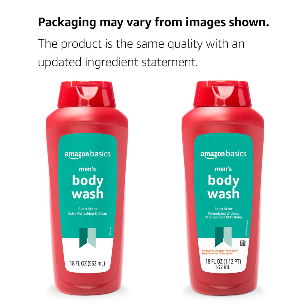 Textura suave del gel de ducha Sport de Amazon Basics, apto para uso diario.