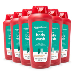 Amazon Basics gel de ducha para hombre Sport en botella de 18 oz, limpieza refrescante.
