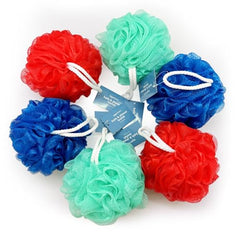 Amazon Basics lufa con cuerda para colgar, fácil almacenamiento tras la ducha
